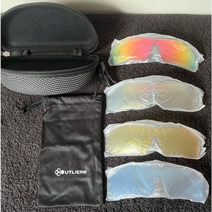 Outlierr Unisex Lens Replacements w/cleaning cloth, cloth & hard case